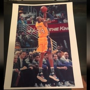 BRAND NEW!💯 KOBE BRYANT OLD SCHOOL 8.5x11 LAKERS NBA PREMIUM GLOSSY POSTER🔥